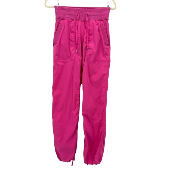 Lululemon Womens 2 Pants Dance Studio Mid Rise Full Length Pant Joggers Pink - Picture 1 of 9
